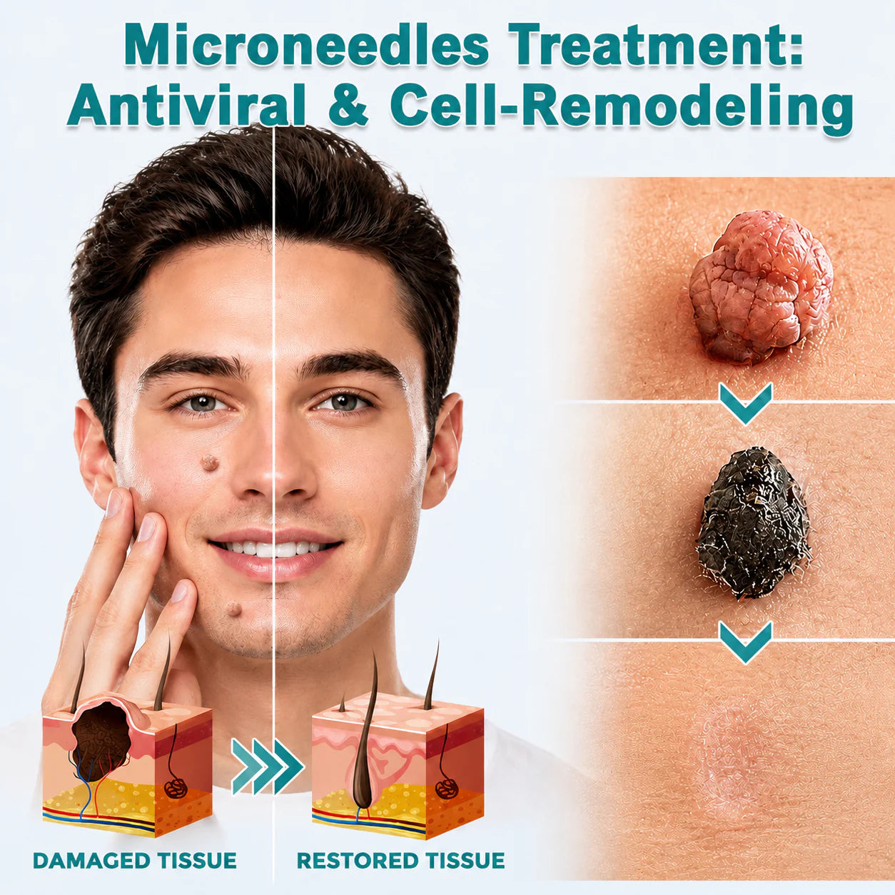 MicroNeedle Botanic Skin Tag Removal Patch