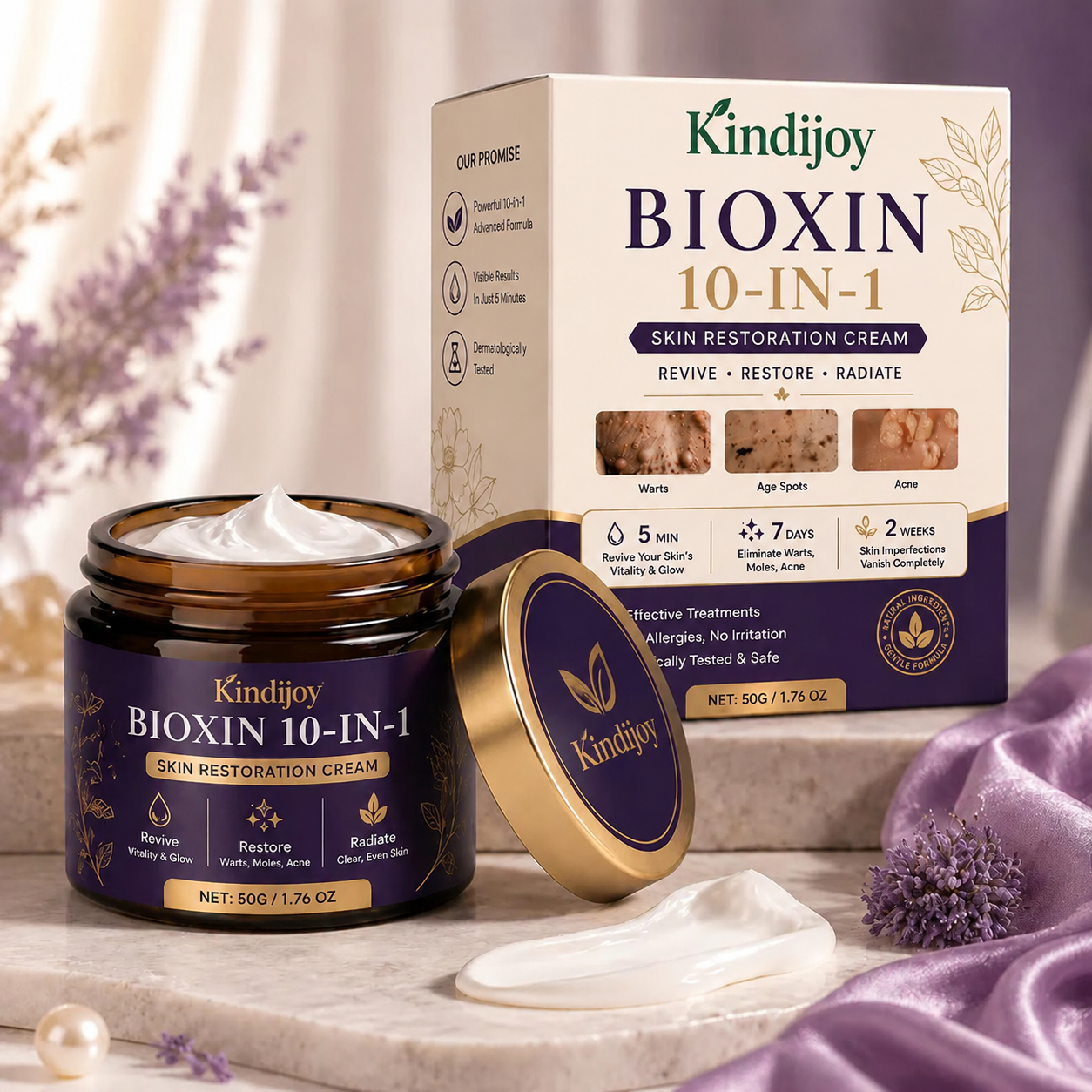 ✨Kindijoy Bioxin 10-in-1 Skin Comfort Cream🍀