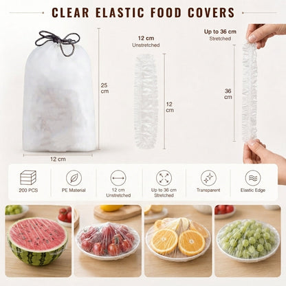 ⏳LAST DAY SALE ONLY $ 9.99!🔥Disposable Stretch Food Covers for Bowls & Plates