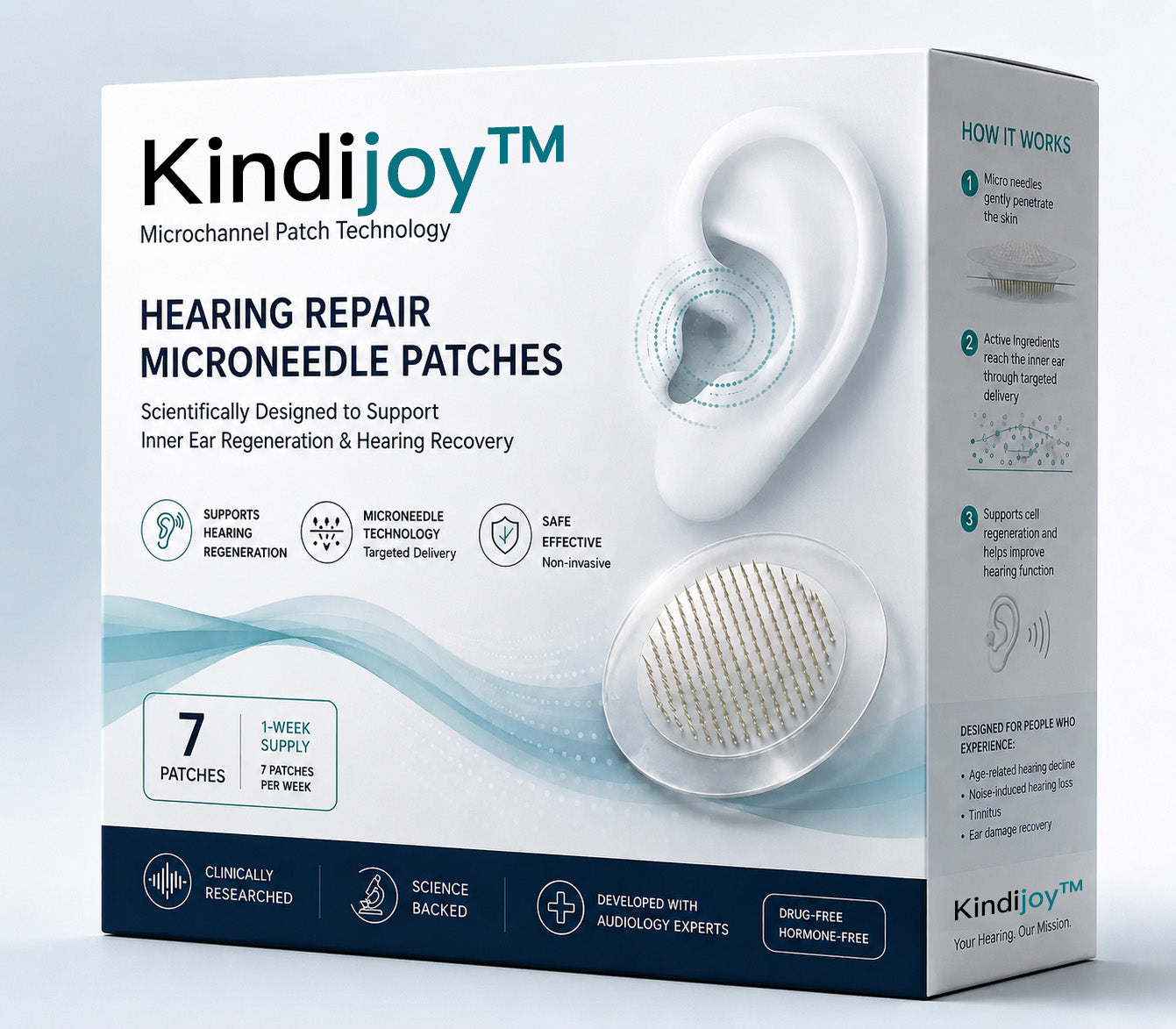 HEARING SUPPORT MICRONEEDLE PATCHES