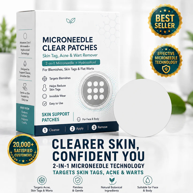 MicroNeedle Botanic Skin Tag Removal Patch