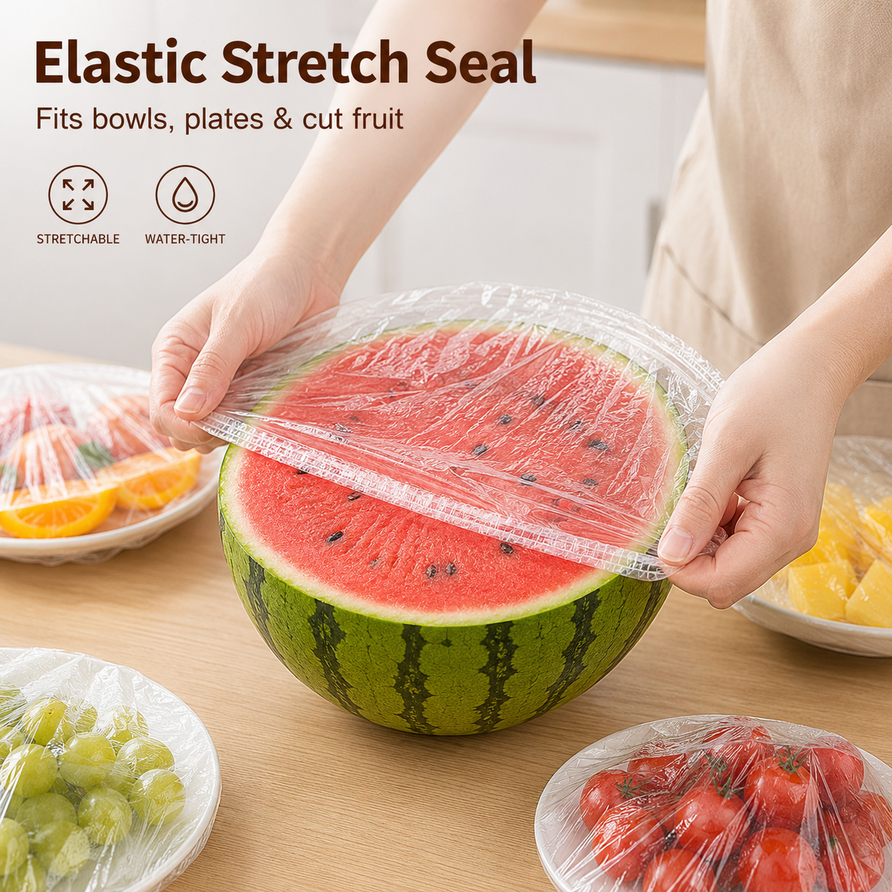 ⏳LAST DAY SALE ONLY $ 9.99!🔥Disposable Stretch Food Covers for Bowls & Plates